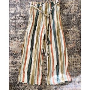 Madewell Tie Waste Huston Pull-On Crop Pants